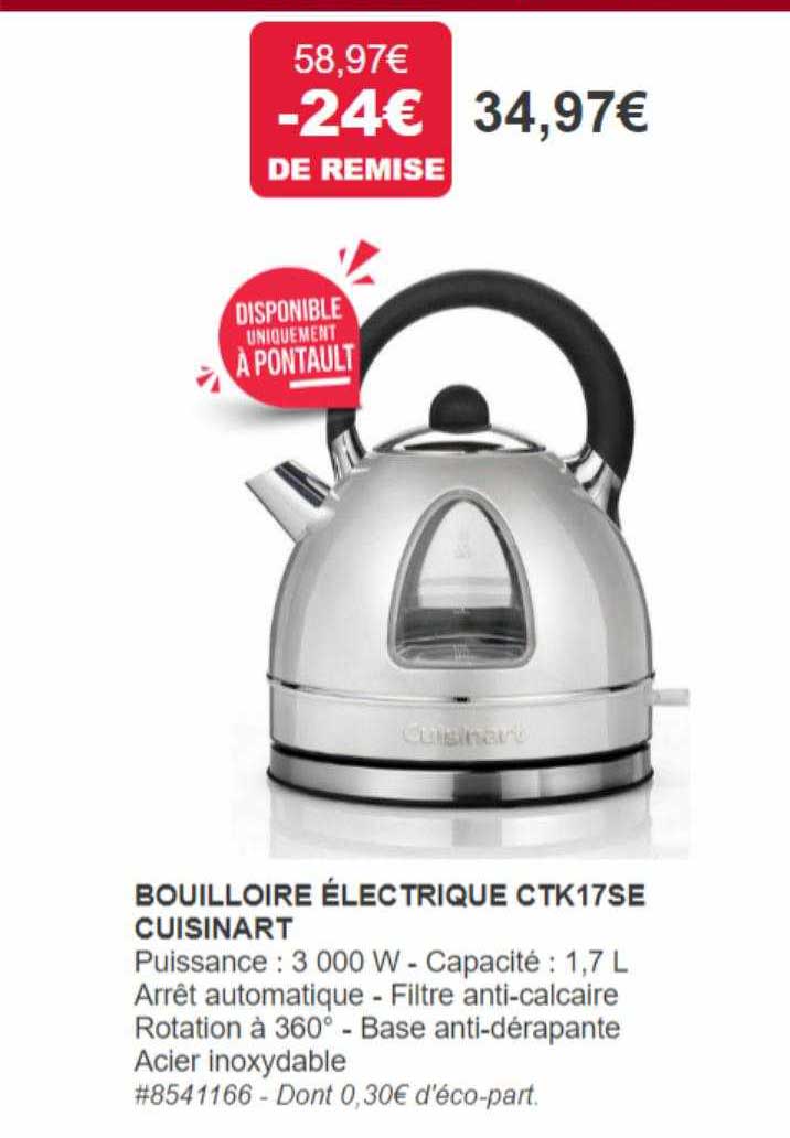 Bouilloire électrique Ctk17se Cuisinart