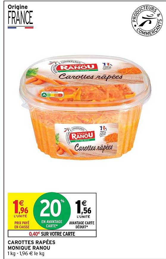 carottes râpées monique ranou