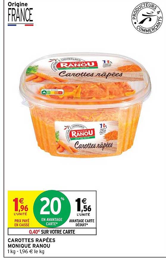 carottes râpées monique ranou