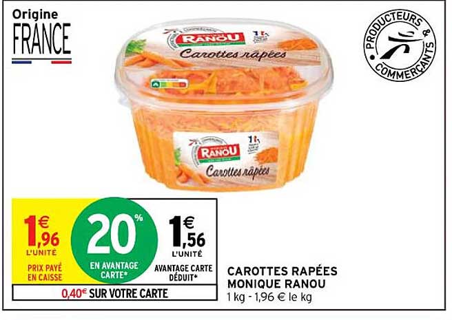 carottes râpées monique ranou