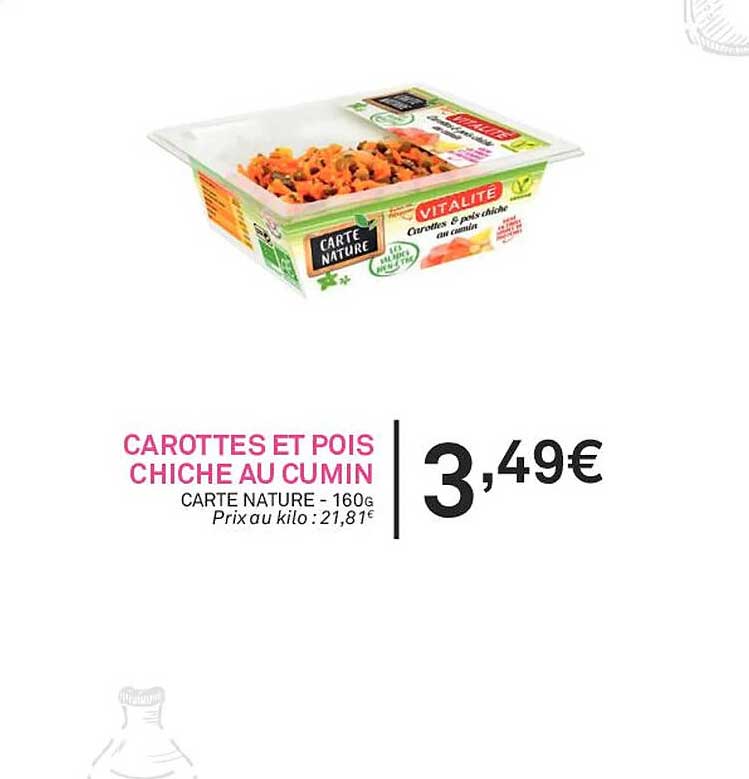 carotttes et pois chiche au cumin