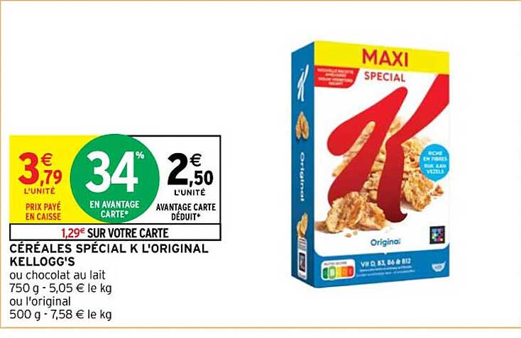 Céréales Spécial K L'original Kellogg's