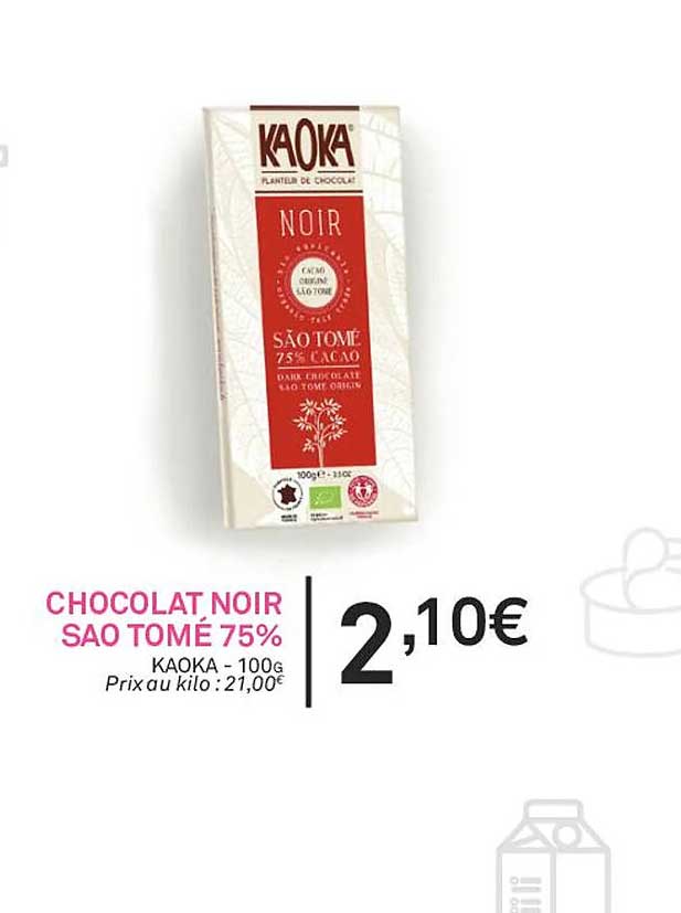 chocolat noir sao tome