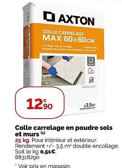 Colle Carrelage En Poudre Sols Et Murs Axton