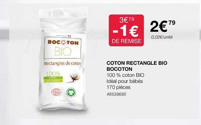 Coton Rectangle Bio Bocoton