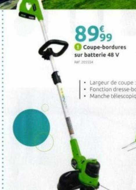 coupe-bordures sur batterie 48v