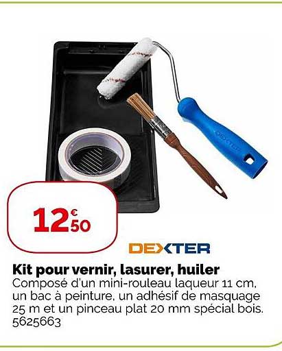 dexter kit por vernir,lasurer,huiler