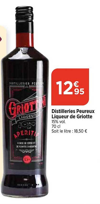 distilleries peureux liqueur de griotte