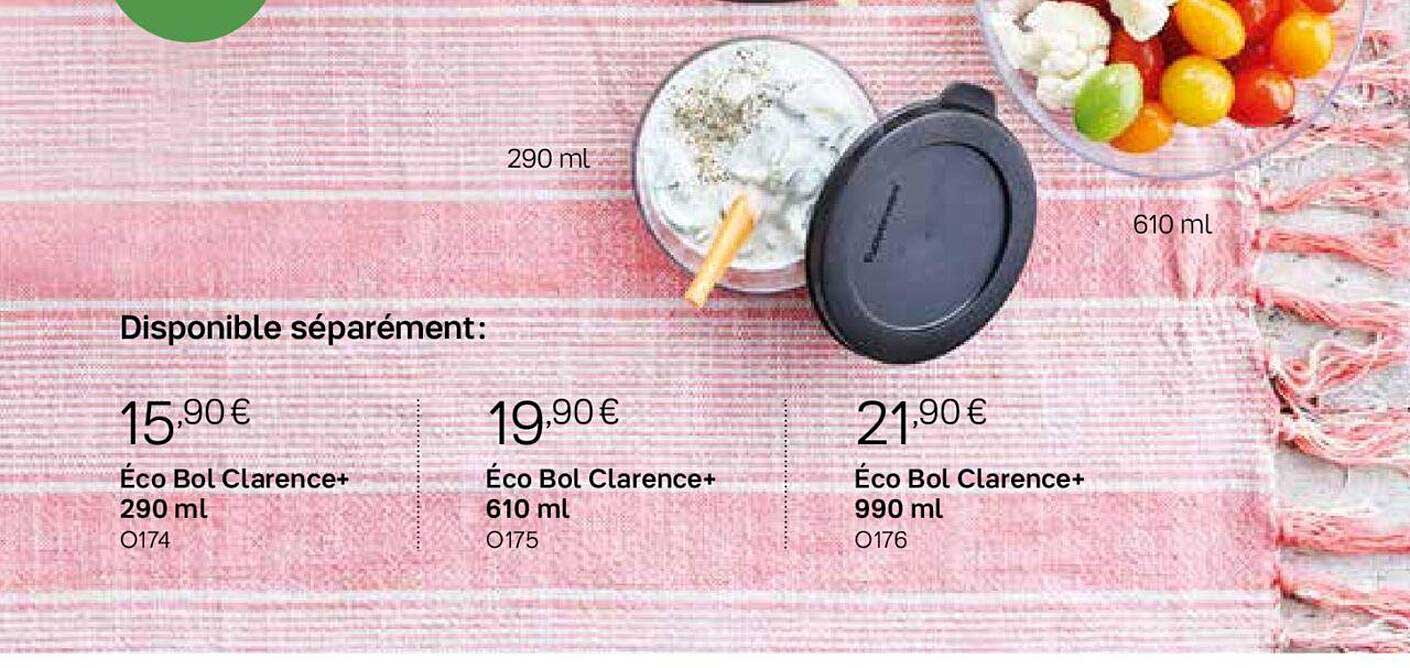 éco bol clarence+ 290ml, éco bol clarence+ 610ml, éco bol clarence+ 990ml