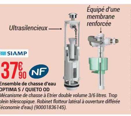 ensemble de chasse d'eau optima s / quieto od siamp