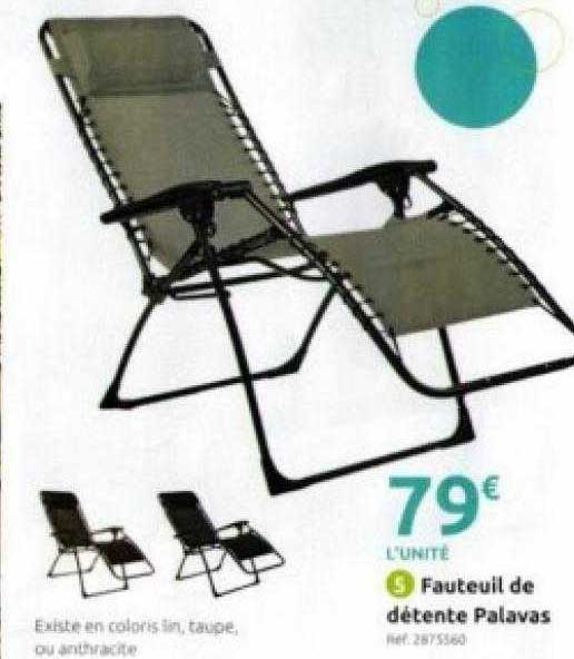 fauteuil de détente palavas