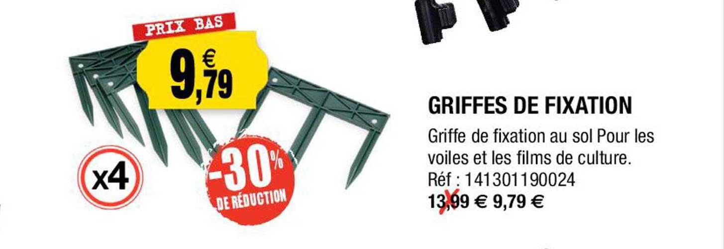 griffes de fixation