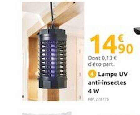 Lampe UV Anti-insectes 4 W