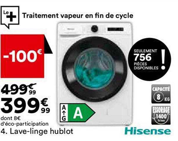 lave-linge hublot hisense