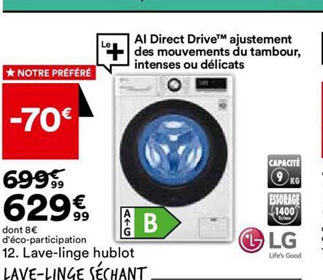 lave-linge hublot lg