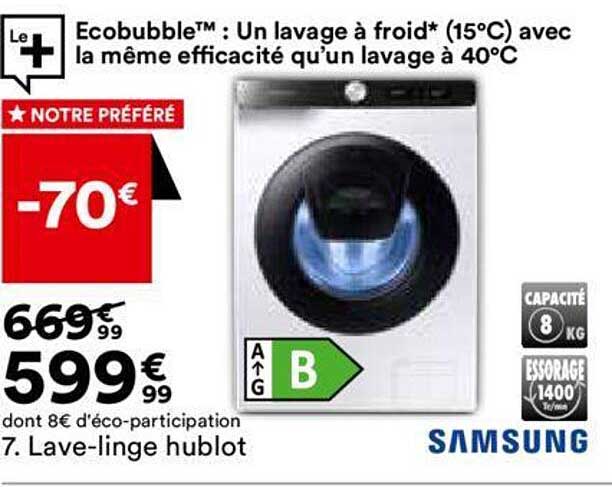 lave-linge hublot samsung