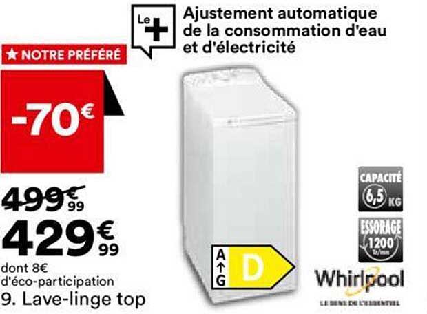 lave-linge top whirlpool