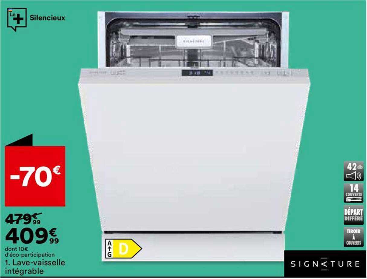 lave-vaisselle intégrable signature
