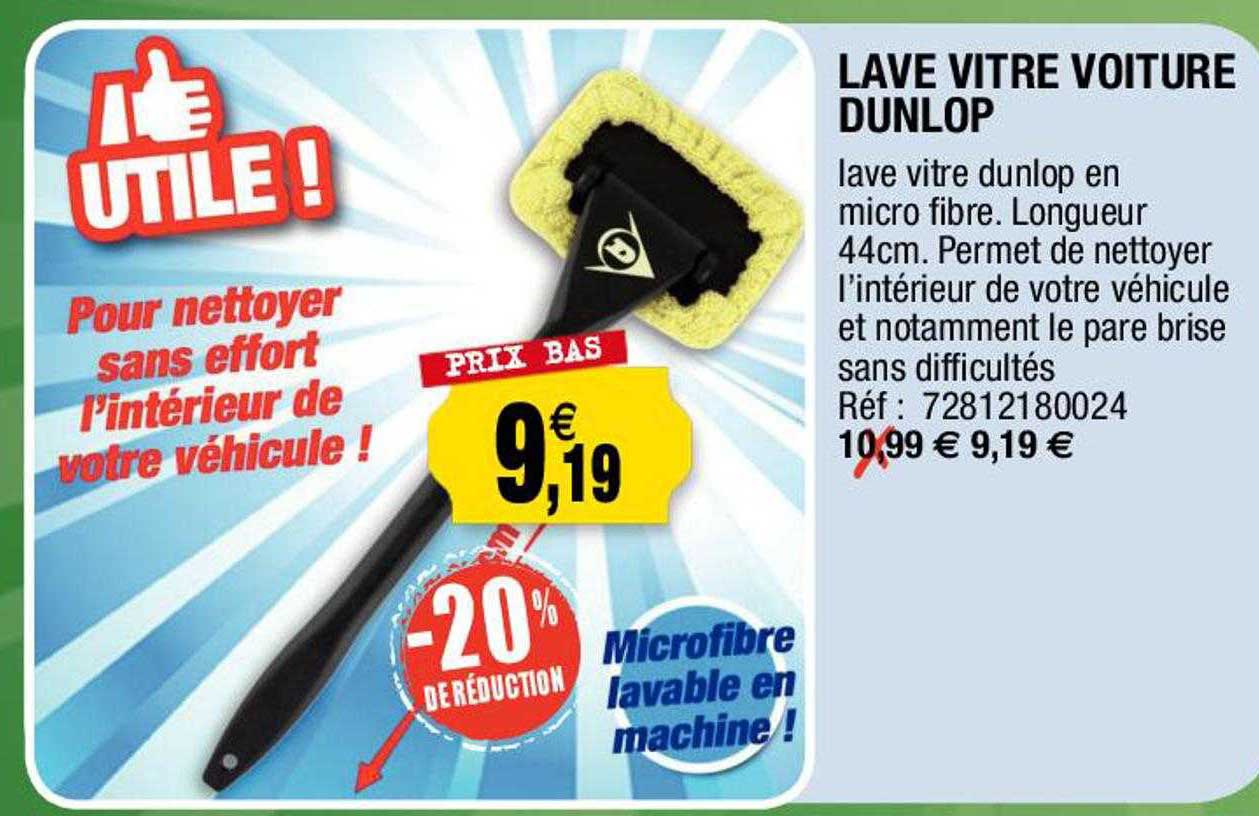 lave vitre voiture dunlop