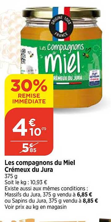 Les Compagnons Du Miel Crémeux Du Jura