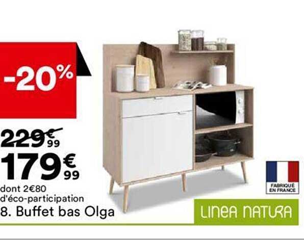 linea natura buffet bas olga