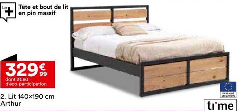 lit 140x190 cm arthur