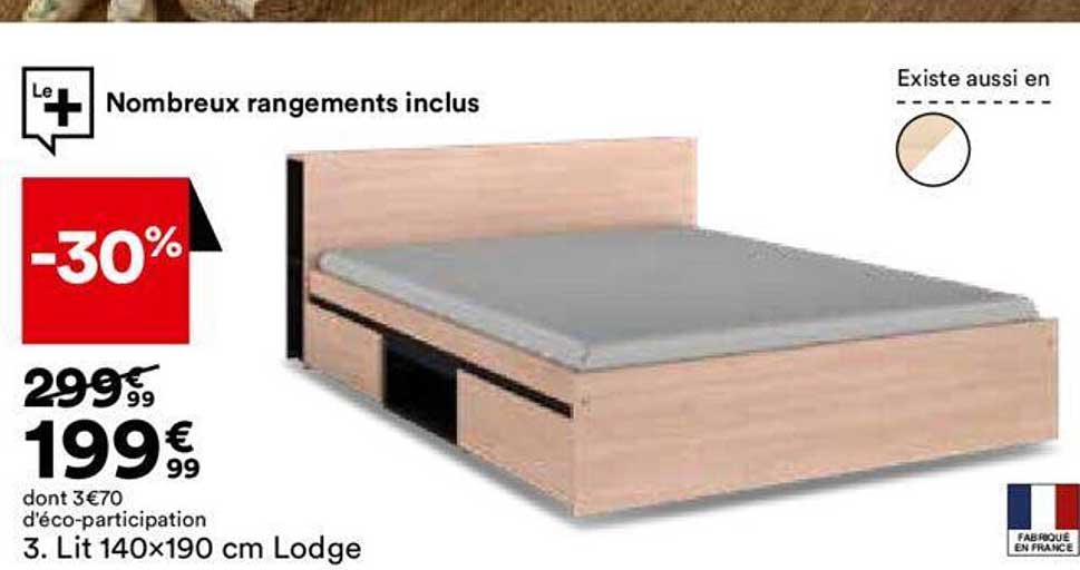lit 140x190 cm lodge