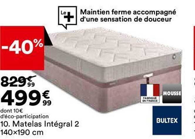 matelas intégral 2 140x190 cm