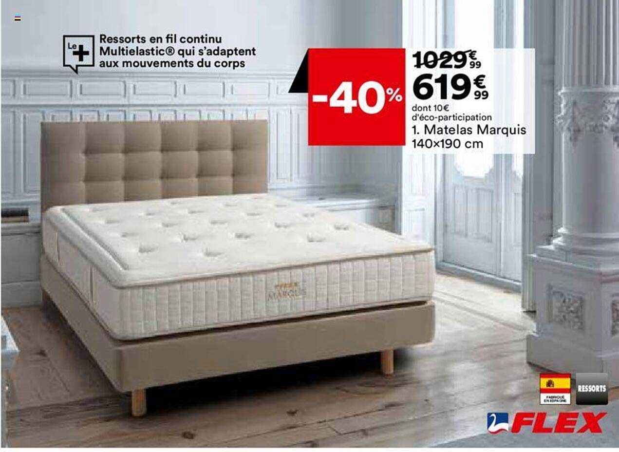 matelas marquis 140x190 cm