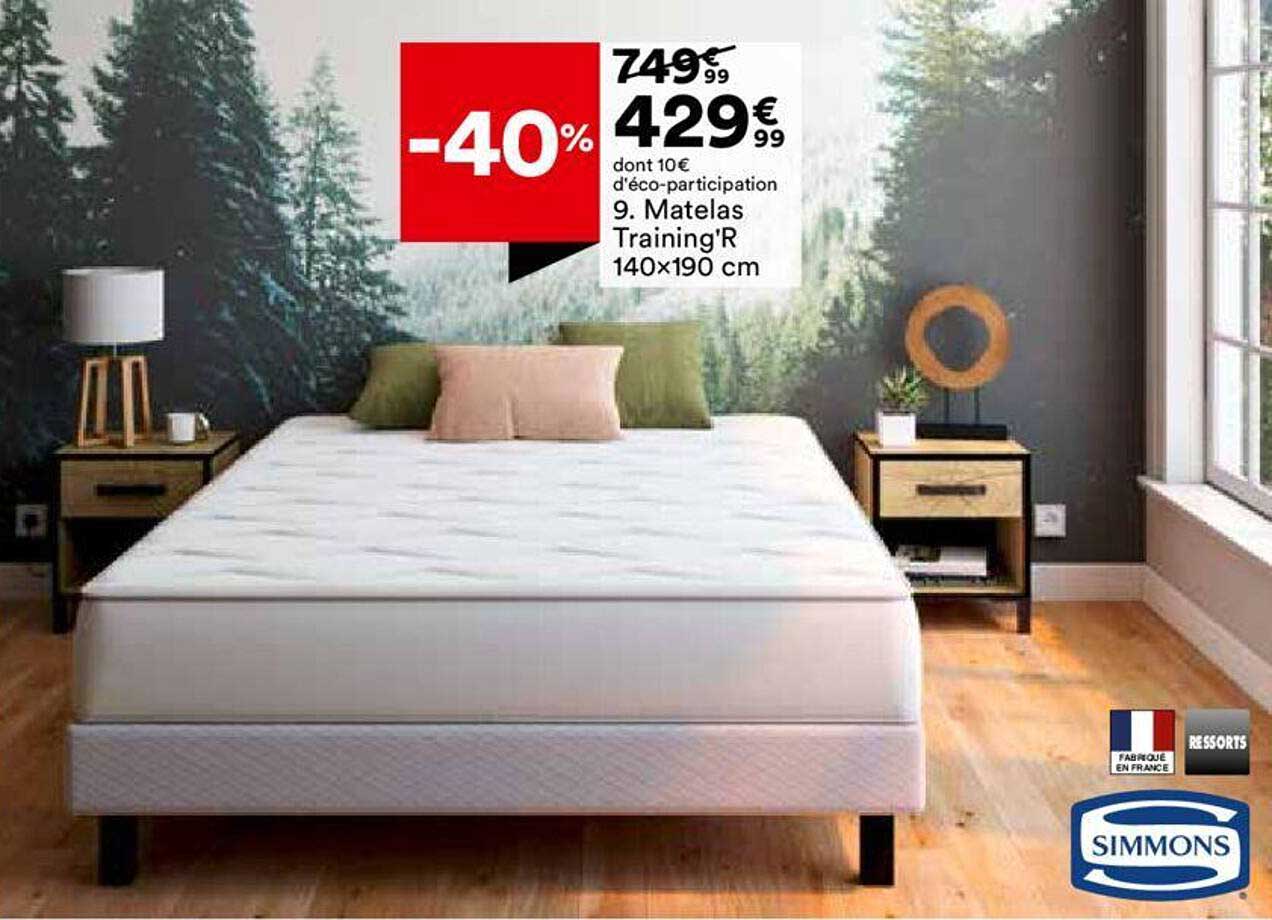 matelas training'r 140x190 cm