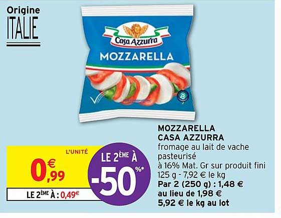 mozzarella casa azzurra