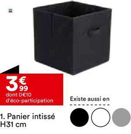 panier intissé h31 cm