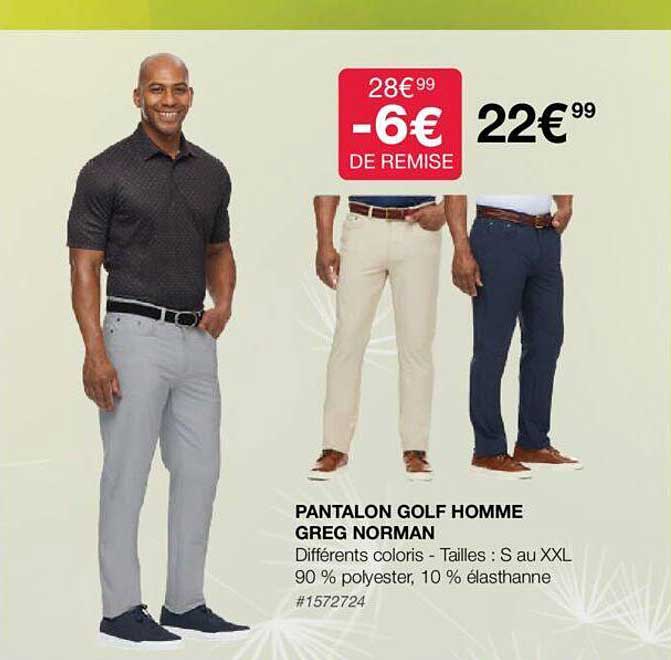 pantalon golf homme greg norman