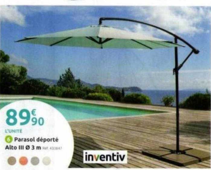 parasol déporté alto III inventiv