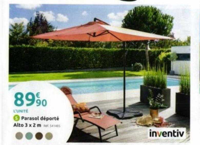 parasol déporté alto inventiv