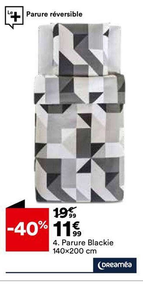parure blackie 140x200 cm dreaméa