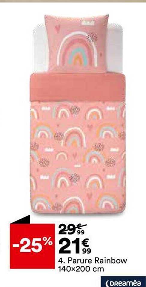 parure rainbow 140x200 cm dreaméa
