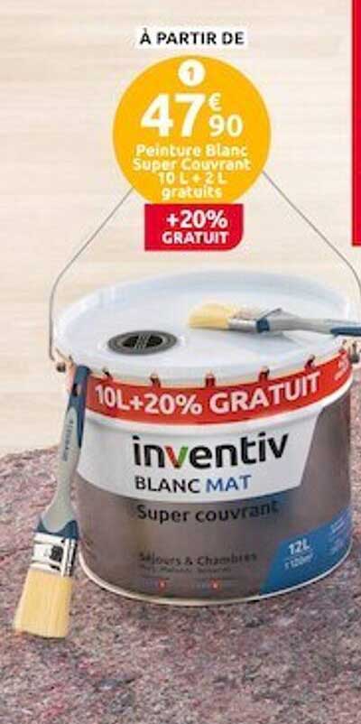 peinture blanc super couvrant inventiv