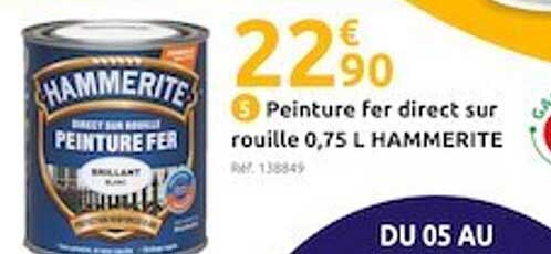 peinture fer direct sur rouille hammerite