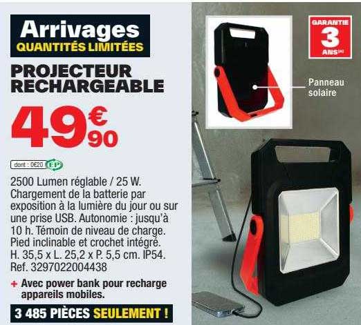 Projecteur Rechargeable