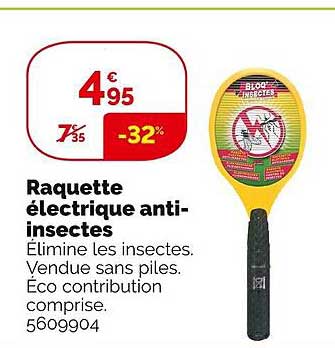 raquette électrique anti-insectes