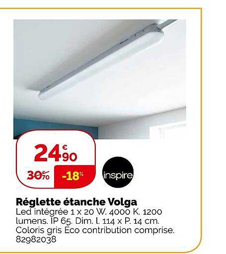 Réglette étanche Volga