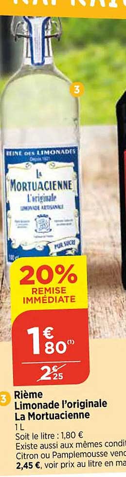 Rième Limonade L'originale La Mortuacienne