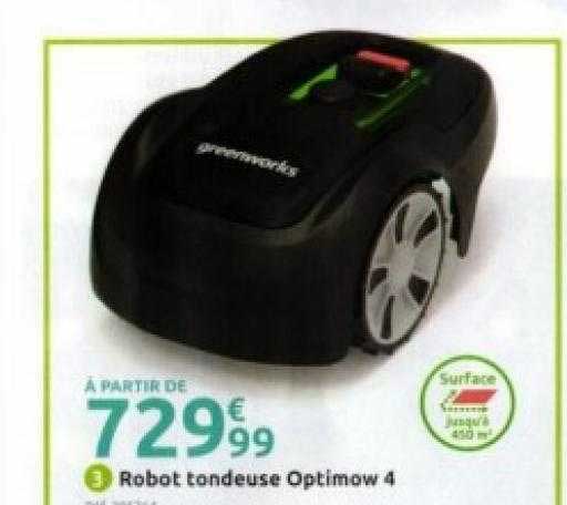 robot tondeuse optimow 4 greenworks