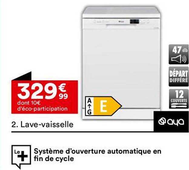 système d'ouverture automatique en fin de cycle