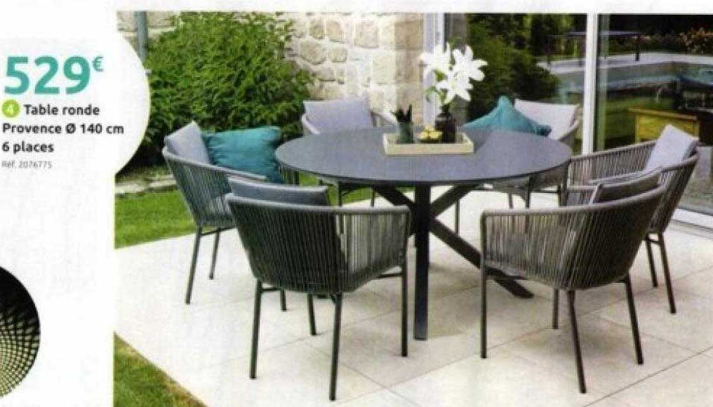 Table Ronde Provence ø 140 Cm 6 Places