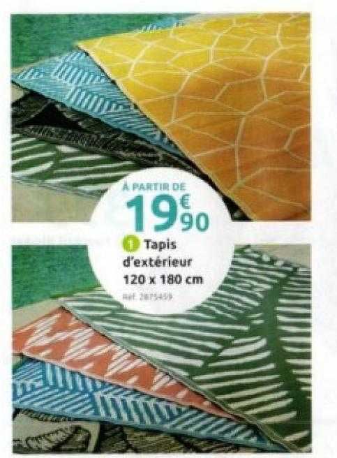 tapis d'extérieur 120 x 180 cm