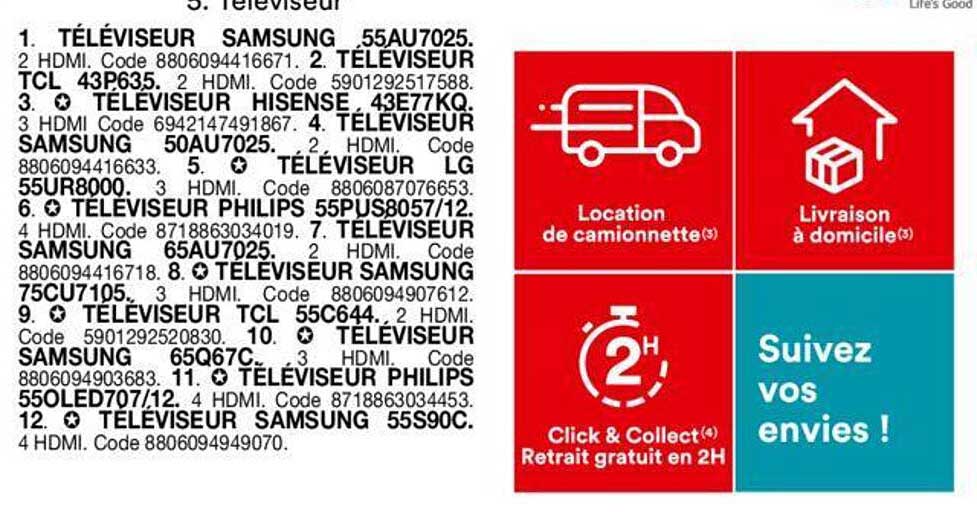 Televiseur Samaung 55au7025