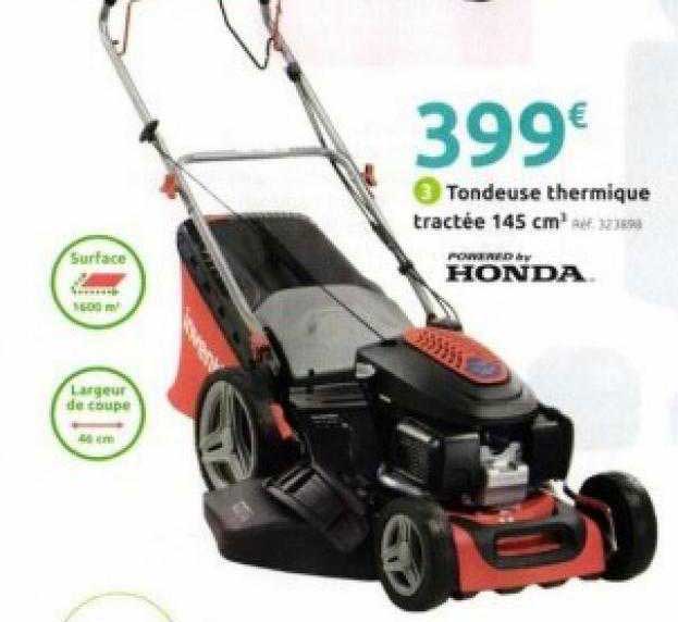 Tondeuse Thermique Tractée 145 Cm³ Honda