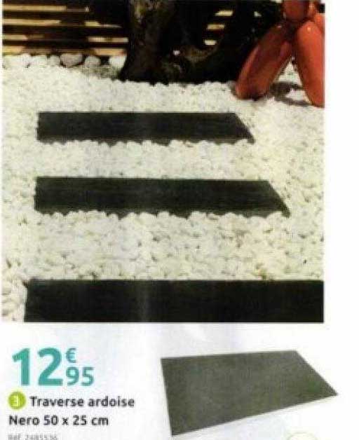 traverse ardoise nero 50 x 25 cm